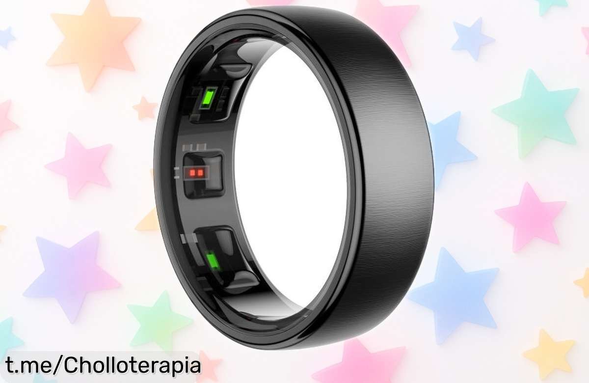 Anillo inteligente Sanlepus que cuida tu corazón y oxígeno sin cables, con carga de una semana. ¡Aprovecha este chollo y renueva tu salud ya!