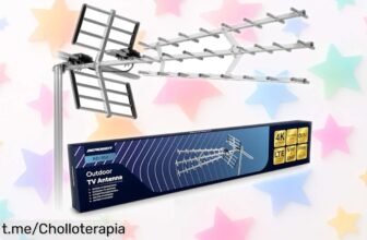 Antena exterior Berdsen DVBT2 con amplificador potente para disfrutar de más de 30 canales en Ultra HD: ¡rebaja imperdible para que no te quedes sin entretenimiento!