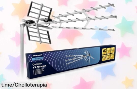 Antena exterior Berdsen DVBT2 con amplificador potente para disfrutar de más de 30 canales en Ultra HD: ¡rebaja imperdible para que no te quedes sin entretenimiento!
