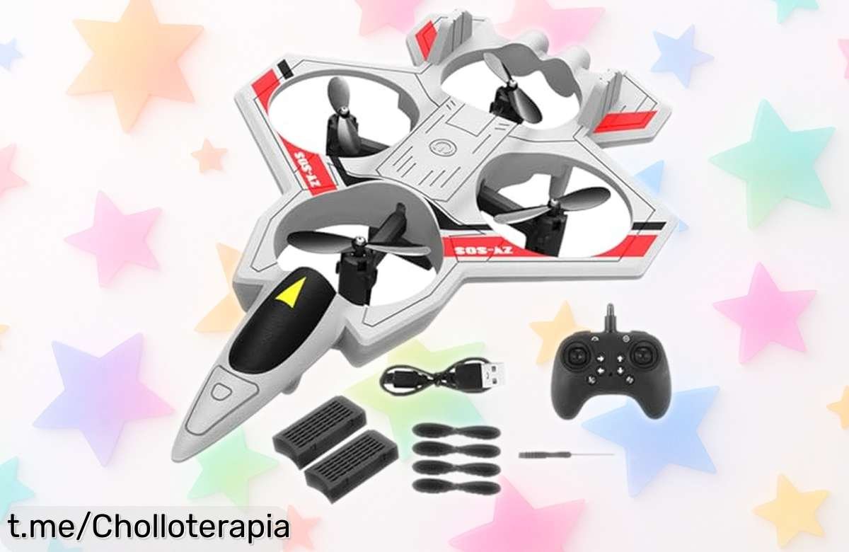 Anticontaminante avión teledirigido FytStycale con luces LED para volar de noche y acrobacias, ¡rebajado a precio ridículo! Haz que sus sonrisas brillen en el aire.