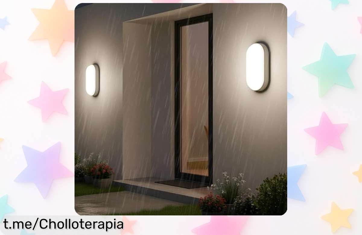 Apliques LED ANWIO 14W en pack de 2, ¡hasta el suelo con este súper chollo! Luz natural potente y resistencia IP54 que ilumina cualquier rincón felizmente. No te lo pierdas ya.