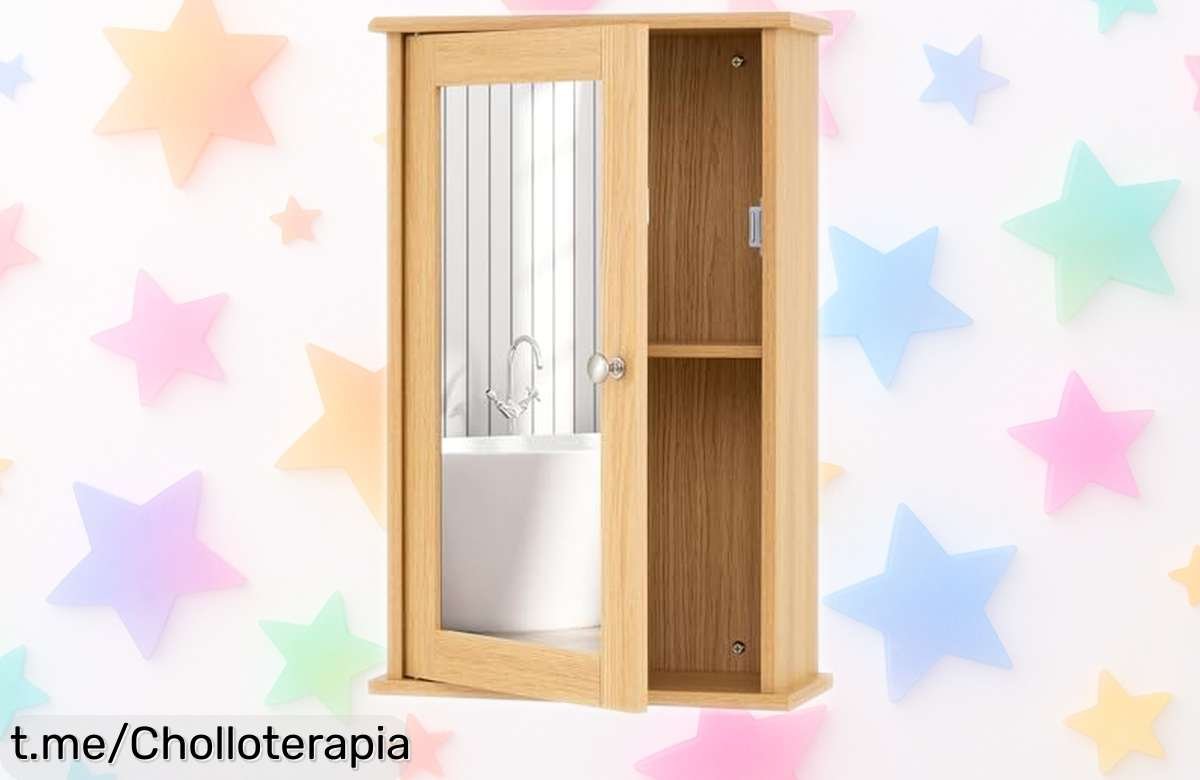 Armario de pared con espejo GIANTEX para baño, ¡el mueble 2 en 1 que estabas buscando a un precio regalado! Dale estilo y orden a tu hogar antes de que se agote.