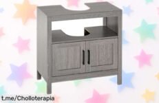 Armario para baño kleankin que optimiza tu espacio y aguanta hasta 8 kg, ¡ofertón inesperado! No dejes pasar la oportunidad de tenerlo ya en casa.