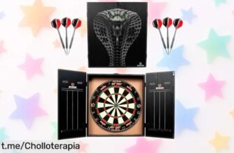 Armario para dardos completo Ruthless con luz LED y 2 juegos, ¡un ofertón increíble que transforma tus noches en casa en pura diversión! No dejes pasar esta oportunidad.