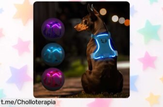 Arnés luminoso para perros MASBRILL: ¡Haz que tu peludo brille y sea visible a 500 metros! Precio rebajado, no dejes pasar esta oportunidad única.