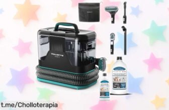 Aspirador de tapicerías Rowenta Clean It: oferta increíble para un sofá impecable en minutos, lleva 2 botellas y accesorios imprescindibles. ¡No te quedes sin el tuyo!