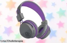 Auriculares Bluetooth JLab JBuddies Studio para niños con limitador de volumen y 13 horas de música ¡No te quedes sin este ofertón que cuida sus oídos!