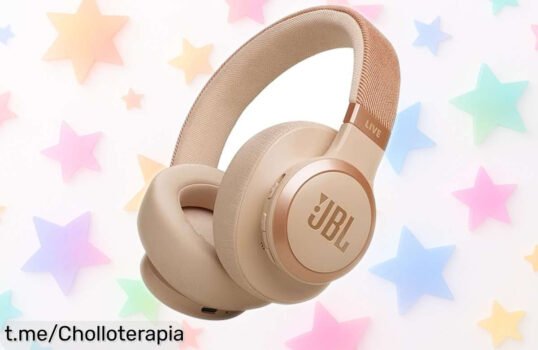 Auriculares inalámbricos JBL Live 770 NC con cancelación de ruido a un precio que no te lo crees, ¡escucha tus canciones favoritas hasta por 65 horas sin parar!