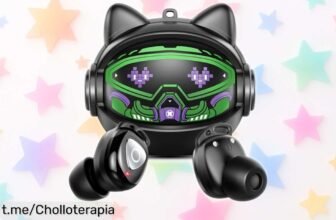 Auriculares inalámbricos con orejitas de gato: sonido potente y 40 horas de música a precio loco, vive la magia musical sin límites ¡No te quedes sin ellos ya!