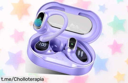 Auriculares inalámbricos deportivos Kuizil con sonido potente y 50 horas de batería, ¡chollo impresionante que no querrás dejar escapar! Actúa ya antes de que vuelen.