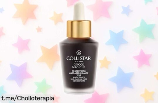 Autobronceador en gotas Collistar para un bronceado instantáneo y natural, ajuste a tu gusto; ¡aprovéchalo antes de que se acabe este ofertón y deslumbra con una piel dorada!