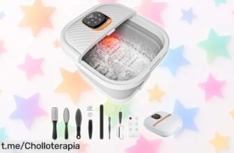 Bañera Spa Masajeadora de Pies con calentador y 12 niveles de temperatura: ¡ofertón que cuida tus pies mientras relajas tu cuerpo sin salir de casa!