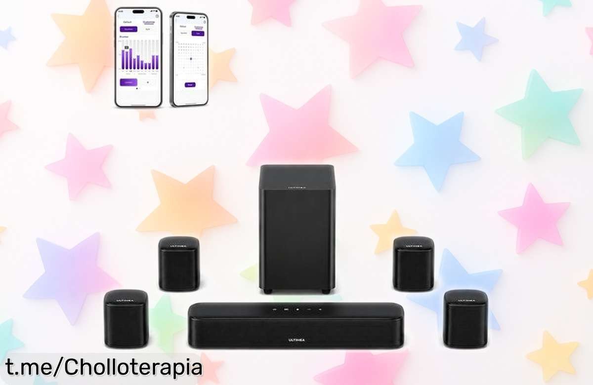 Barra de sonido ULTIMEA Aura A40 con subwoofer: ¡Pon en tu casa un cine 7.1 por un precio increíble! No dejes pasar este ofertón único, vive la experiencia hoy mismo.
