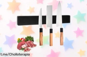 Barra magnética para cuchillos de acero inoxidable, el ofertón que convierte tu cocina en un lugar ordenado y elegante. ¡No pierdas esta oportunidad única!
