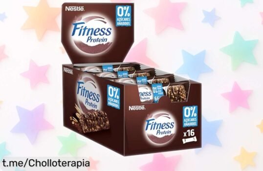 Barritas Fitness 0% cacao, pack de 16 unidades: Energía rica y natural a un precio increíble para cuidar tu cuerpo ¡No te pierdas esta oferta irresistible!