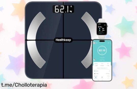 Báscula digital Healthkeep Balance con Bluetooth: Ofertón que te muestra tu progreso y cuida de ti, ¡no te quedes sin esta oportunidad única!