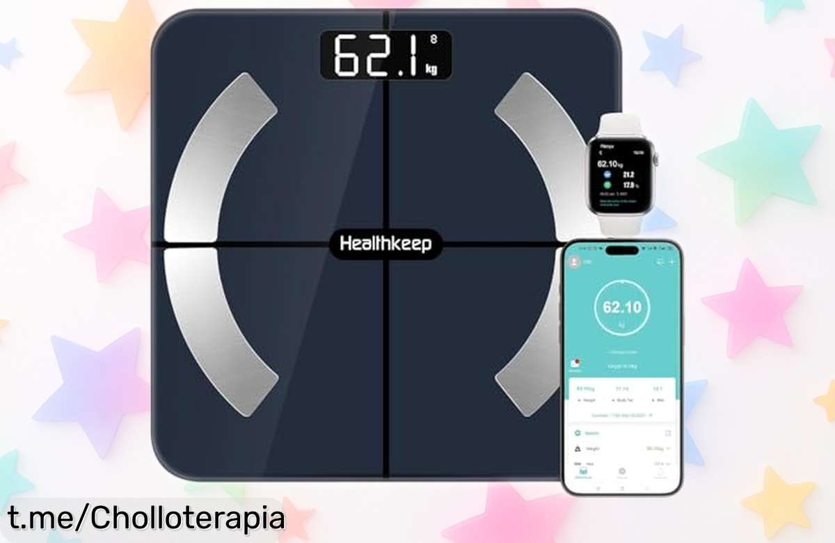 Báscula digital Healthkeep Balance con Bluetooth: Ofertón que te muestra tu progreso y cuida de ti, ¡no te quedes sin esta oportunidad única!
