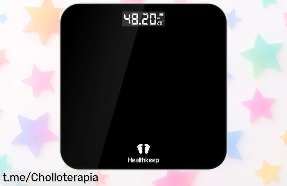 Báscula digital Healthkeep de precisión extrema con cuatro sensores, precio rebajado y control total en casa: ¡no dejes pasar esta oportunidad única!