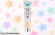 Base de maquillaje CC+ Cream IT Cosmetics para un look radiante que aguanta todo el día, ¡aprovecha este ofertón y deslumbra con tu belleza ya!