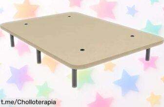 Base tapizada Mattfy 3D súper resistente, ¡rebajado y lista en segundos! No se mueve ni hace ruidos; un chollo que transforma tu descanso. Aprovecha esta oferta única ya mismo.