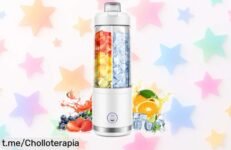 Batidora portátil FILINK que tritura hielo en 20 segundos y prepara hasta 20 zumos, ¡ofertón imposible de resistir para disfrutar al máximo!