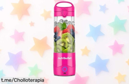 Batidora portátil Nutribullet NBP003BP a precio de locura: disfruta batidos frescos donde quieras y en segundos. ¡Atrévete a llevar la energía contigo!