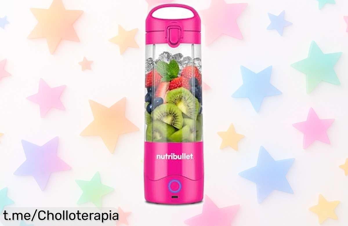 Batidora portátil Nutribullet NBP003BP a precio de locura: disfruta batidos frescos donde quieras y en segundos. ¡Atrévete a llevar la energía contigo!