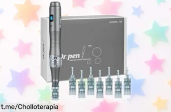 Bolígrafo de microneedling Dr.pen Ultima M8 con 8 cartuchos a precio de risa, ¡mejora tus arrugas y cicatrices desde casa ahora mismo! No te lo pierdas, es tu momento.