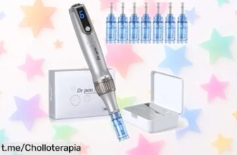 Bolígrafo de microneedling Dr.pen Ultima M8S con 7 cartuchos y 6 velocidades a precio de risa, ¡mejora tu piel o potencia la barba antes que se acabe esta oferta!