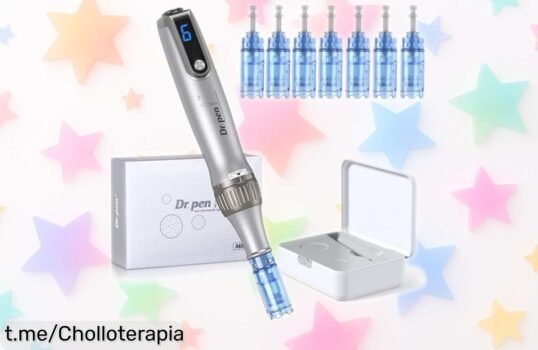 Bolígrafo de microneedling Dr.pen Ultima M8S con 7 cartuchos y 6 velocidades a precio de risa, ¡mejora tu piel o potencia la barba antes que se acabe esta oferta!