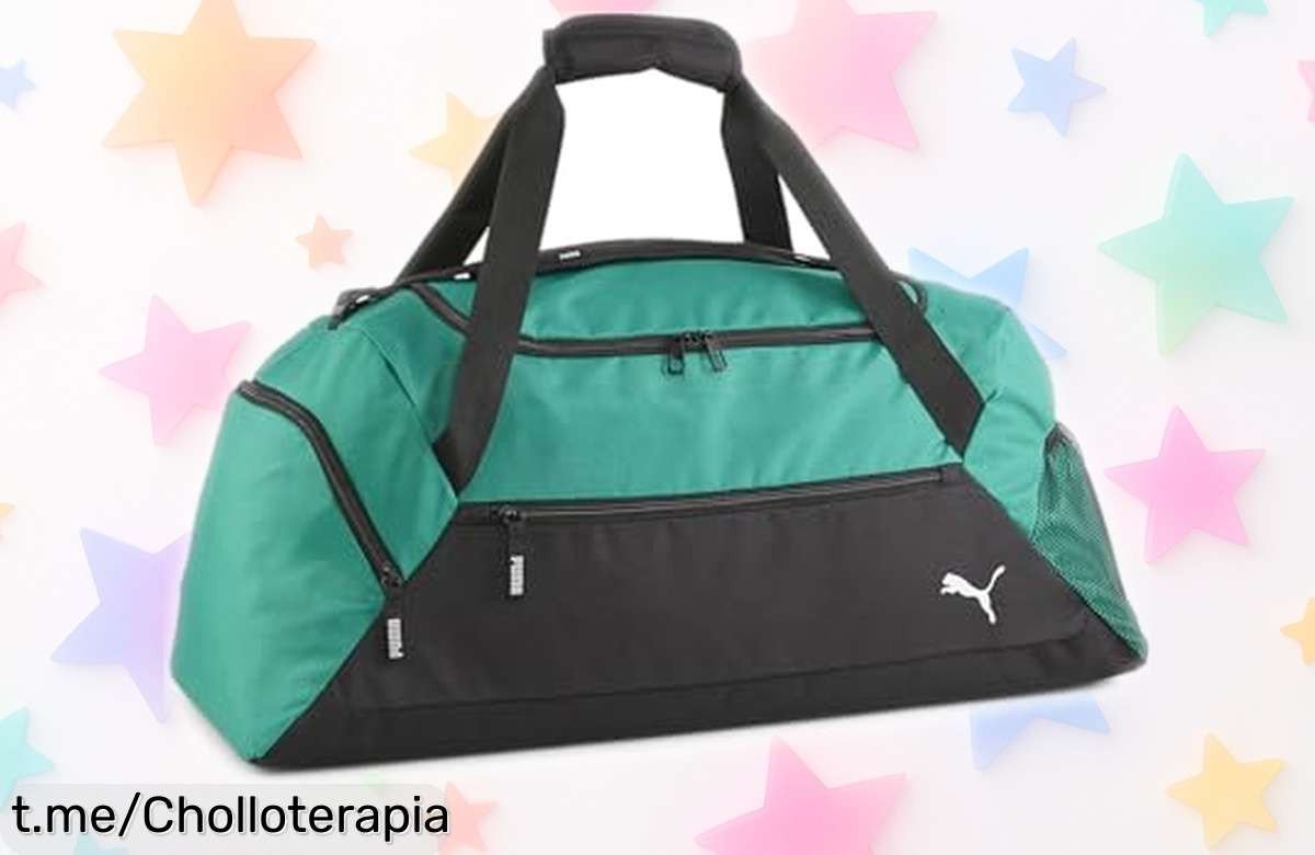 Bolsa de deporte Puma teamGOAL M con enorme capacidad y compartimento para zapatillas, ¡un ofertón que no te puedes perder! Aprovecha este chollo ahora mismo y luce un estilo increíble.