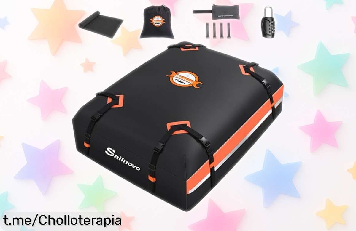 Bolsa de techo impermeable Sailnovo 425L, el chollo ideal para tus viajes en grupo – ¡Aprovecha esta oferta y disfruta sin preocupaciones!