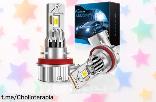 Bombilla LED Sycreek H11 con ventilador, alumbra un montón y fácil de instalar, ¡aprovecha esta locura de precio antes que se acabe!