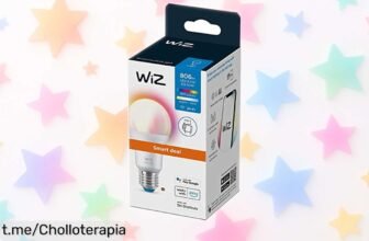 Bombilla LED inteligente WiZ A60 que cambia de color y se controla con voz: ¡preparado para darle vida a tu hogar a un precio loco! ¡No te quedes sin iluminar tus momentos!
