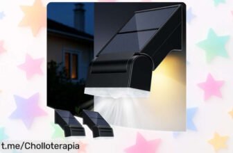 Brillantes focos solares Giliwosy con sensor de movimiento, ajustables a 90°: no pierdas esta oferta única para iluminar tu patio y garaje ¡Aprovecha ya este chollo que se va volando!