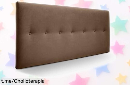 Cabecero de cama Dakota de SUENOSZZZ: diseño acolchado y antimanchas, ¡rebaja brutal que te hará soñar con cada noche! No dejes escapar este chollo imperdible.