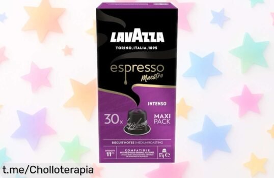 Café Lavazza Espresso Maestro Intenso en cápsulas: ¡30 unidades de sabor potente a madera y cacao por un precio loco que hará brillar tus mañanas!