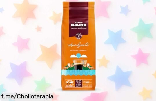 Café en grano Caffè Mauro de 1 kg que hará vibrar tu paladar con su sabor equilibrado y notas de chocolate, ¡no te pierdas este precio increíble!