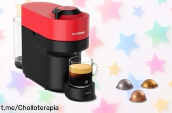 Cafetera de cápsulas Krups Nespresso VERTUO Pop XN9205 a precio loco, disfruta café con espuma cremosa y tamaños variados. ¡Hazlo tuyo antes de que se acabe este chollo!