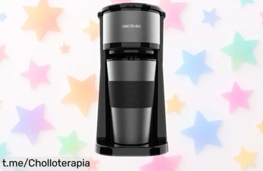 Cafetera de goteo Cecotec Coffee 66 Drop&Go ¡Disfruta de tu café intenso donde quieras con esta oferta brutal a precio tirado! No te quedes sin la tuya.