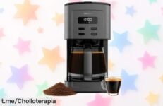 Cafetera de goteo Cecotec Coffee 66 Time, el maquinón que prepara hasta 12 tazas y te llena de energía toda la mañana a un precio loco. ¡No dejes pasar esta oportunidad única!