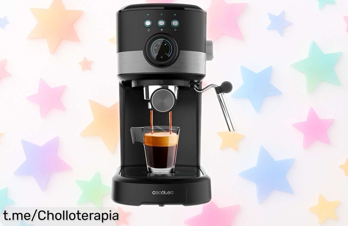 Cafetera express Cecotec Power Espresso 20 Pecan Pro con un precio rebajado para disfrutar de cafés como en la cafetería, ¡no dejes pasar esta oferta brutal!