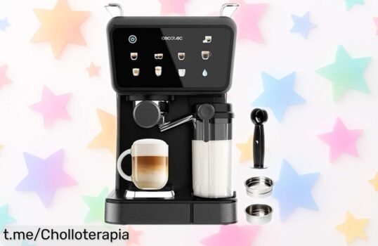 Cafetera express semiautomática Cecotec Power Espresso Touch ColdBrew a un precio loco: Prepara cafés irresistibles, ¡no dejes pasar este ofertón que hará feliz tu paladar!