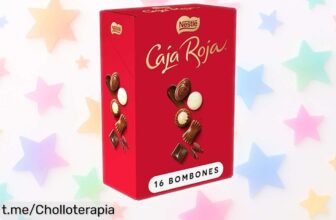 Caja de bombones surtidos Nestlé Caja Roja a un precio increíble, perfecto para disfrutar o regalar en esos momentos especiales; no te lo pierdas, ¡consiente tus antojos ya!
