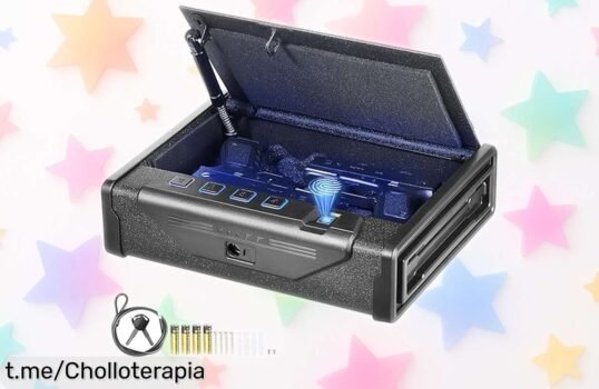 Caja fuerte biométrica VEVOR para pistolas: acceso rápido y seguro con huella, ¡ahora a un precio increíble que hará que cuides de los tuyos sin pensarlo!