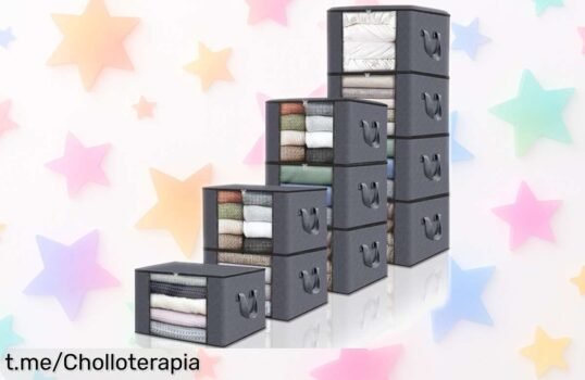 Cajas de almacenaje Edihome en pack de 10: ordena tu hogar sin esfuerzo y aprovecha este ofertón que hará sonreír a tus armarios. ¡No te quedes sin ellas!