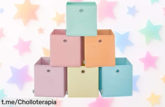 Cajas de almacenaje plegables SONGMICS en pack de 6 para ordenar con estilo y a un precio increíble que no se puede dejar pasar. ¡Aprovecha antes de que se acaben!