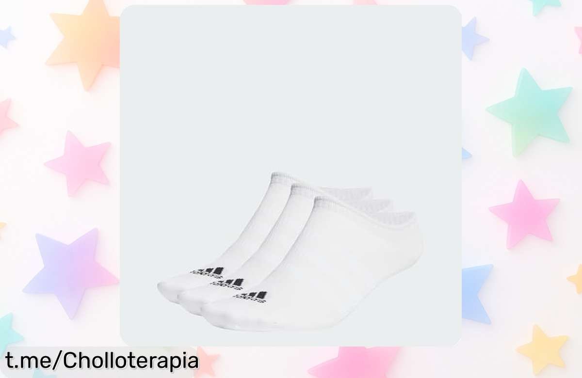 Calcetines invisibles Adidas con refuerzo extra: ¡Llévate 3 pares a un precio de escándalo que no querrás dejar escapar! Siente la frescura en cada paso hoy mismo.