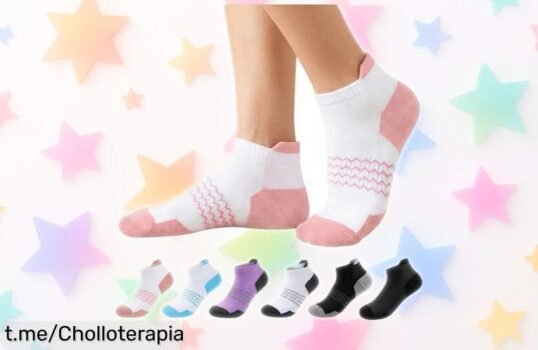 Calcetines tobilleros Briyat para mujer: ¡seis pares a un precio rebajadísimo que mantendrán tus pies frescos y felices todo el día! No dejes pasar esta super oferta.