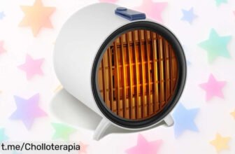 Calefactor eléctrico portátil Anluomafuy que calienta en 8 segundos: ¡apagado automático y diseño compacto en un ofertón, no te quedes sin el tuyo!